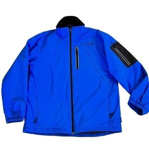 FREE COUNTRY High Collar Zip Up Blue Black Men's Windbreaker Jacket Coat Size M